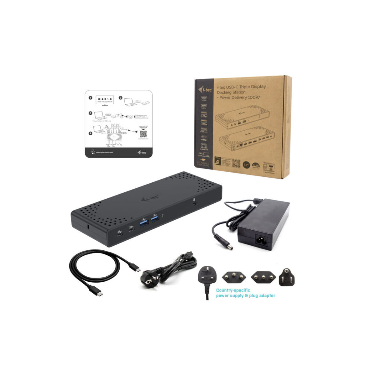 Navlaka za tipkovnicu i-Tec C31TRIPLE4KDOCKPD